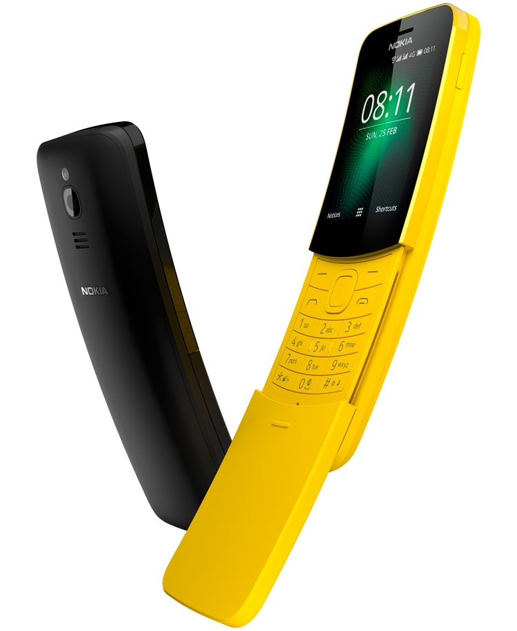 Фото - MWC 2018: анонсирован кнопочный «бананофон»-слайдер Nokia 8110 4G»